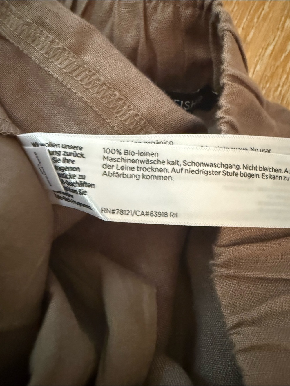 Eileen Fisher Pleated Lantern Linen Ankle Pants - Picture 5 of 5
